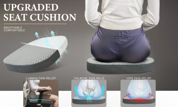 Breathable Support Seat Cushion for Pressure Relief - Image 8