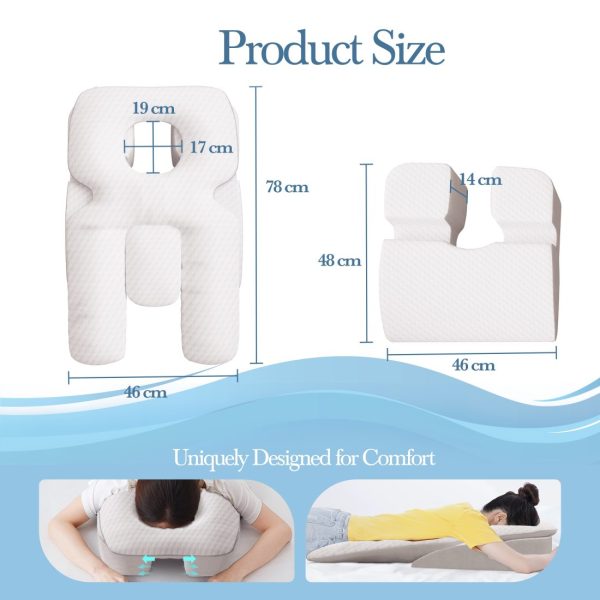 Face Down Pillow Prone Pillow Positioner For Side Sleeping - Image 3