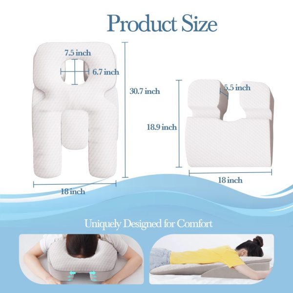 Face Down Pillow Prone Pillow Positioner For Side Sleeping - Image 11