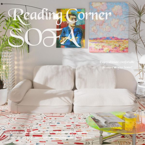 Foldable Reading Nook Cushion for Cozy Floor Seating - Image 8