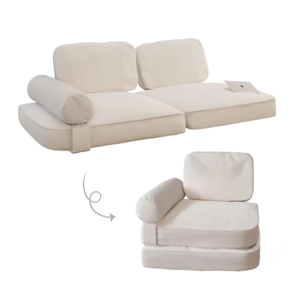 Foldable Reading Nook Cushion for Cozy Floor Seating