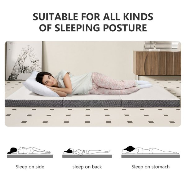 Portable Tri-fold Foam Mattress for Travel & Camping - Image 3