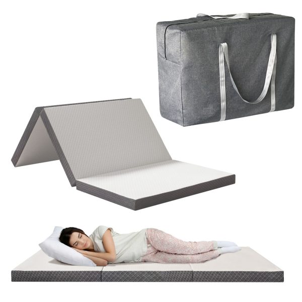 Portable Tri-fold Foam Mattress for Travel & Camping