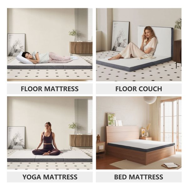 Portable Tri-fold Foam Mattress for Travel & Camping - Image 2