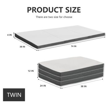 folding mattress with carry bag 12