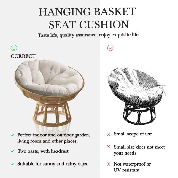 Hanging Chair Cushion - Comfortable and Stylish Egg Chair Pad - Image 6