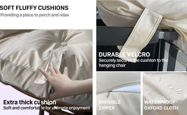 Hanging Chair Cushion - Comfortable and Stylish Egg Chair Pad - Image 9