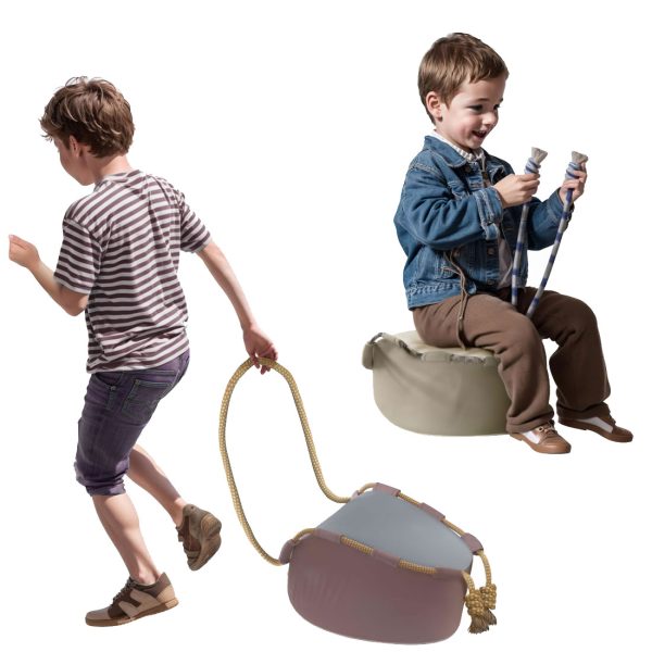 Kids Ottoman Footrest Stool - Flexible Seating - 2 Pcs Set