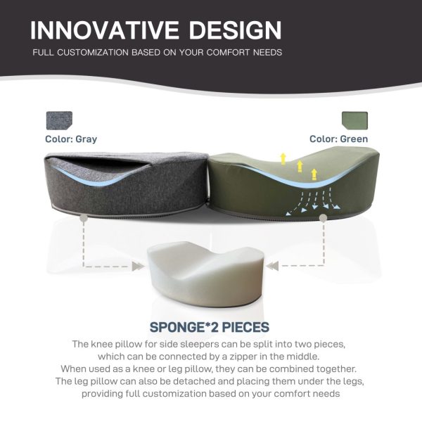 Knee Pillow for Side Sleepers - Hip Pain Relief and Better Sleep - Image 8