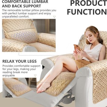 non slip quilted recliner chair cover 05