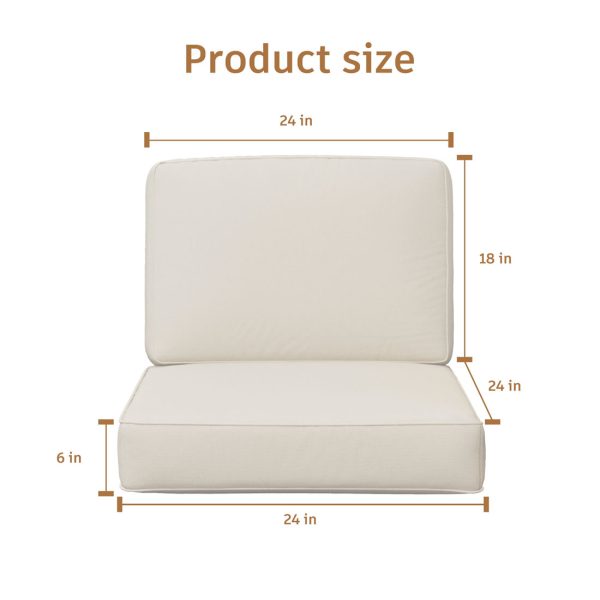 Waterproof Outdoor Seat Cushions for Patio Furniture Set - Image 8
