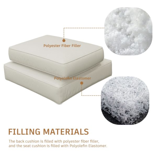 Waterproof Outdoor Seat Cushions for Patio Furniture Set - Image 7