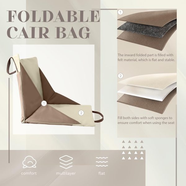 Foldable Seat Cushion for Stadium Seats, Camping, Hiking - Image 3