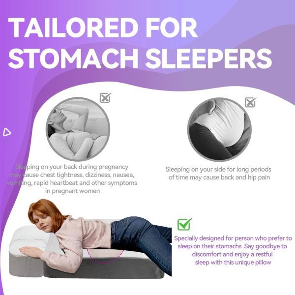 Pregnancy Pillow Stomach Sleeping Pillow With A Hole - Image 3