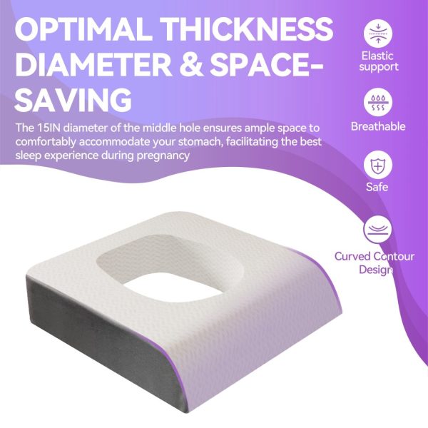 Pregnancy Pillow Stomach Sleeping Pillow With A Hole - Image 5