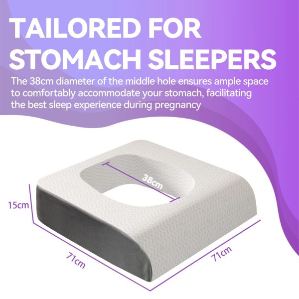 Pregnancy Pillow Stomach Sleeping Pillow With A Hole - Image 11