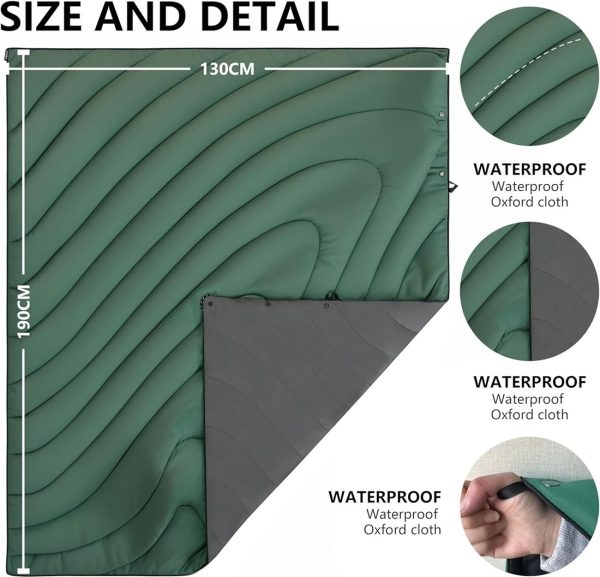 Puffy Waterproof Camping Blanket for Travel and Outdoor Activities - Image 8