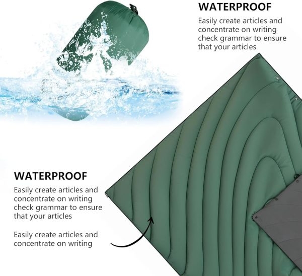 Puffy Waterproof Camping Blanket for Travel and Outdoor Activities - Image 9