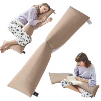 V Shaped Side Sleeper Pillow for Shoulder and Leg Relief