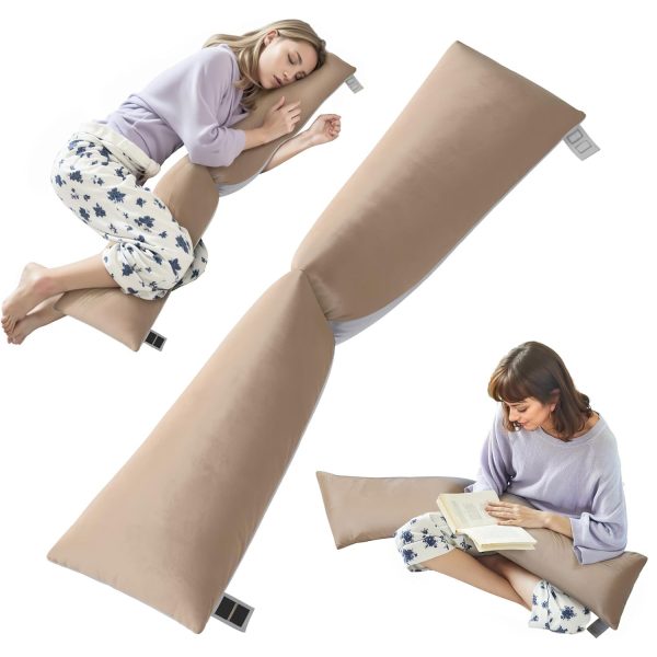 V Shaped Side Sleeper Pillow for Shoulder and Leg Relief