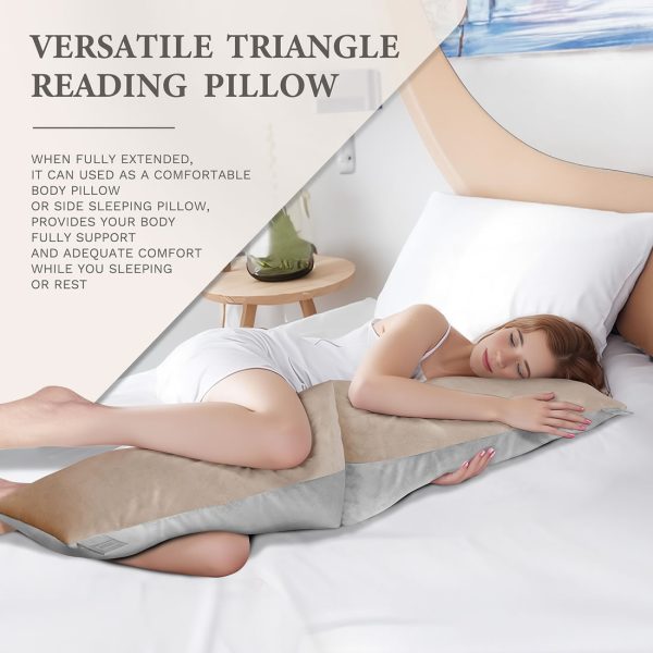 V Shaped Side Sleeper Pillow for Shoulder and Leg Relief - Image 2