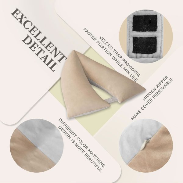 V Shaped Side Sleeper Pillow for Shoulder and Leg Relief - Image 4