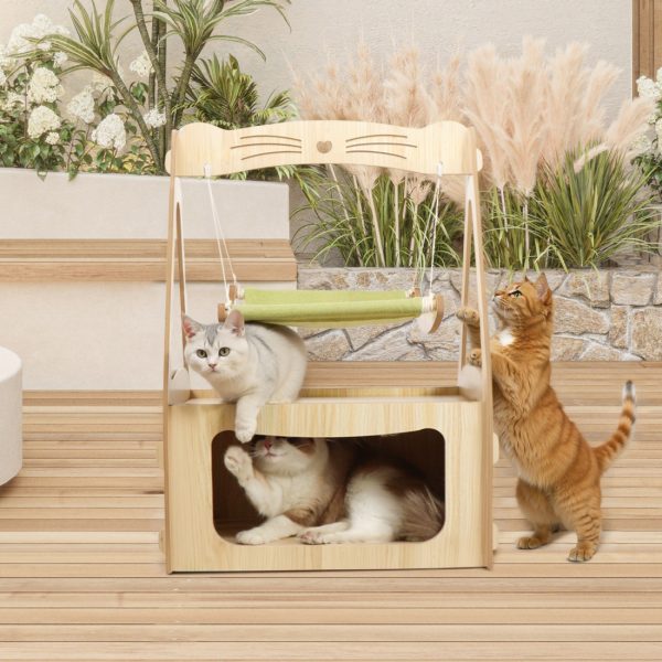 Floor-Standing Cat Swing Hanging Cat Hammock Bed - Image 2