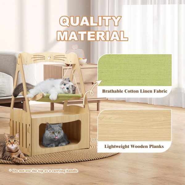 Floor-Standing Cat Swing Hanging Cat Hammock Bed - Image 3
