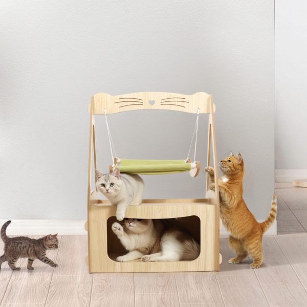 Floor-Standing Cat Swing Hanging Cat Hammock Bed - Image 7