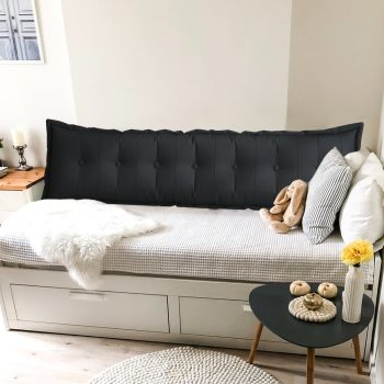 large flat body pillow black 1516