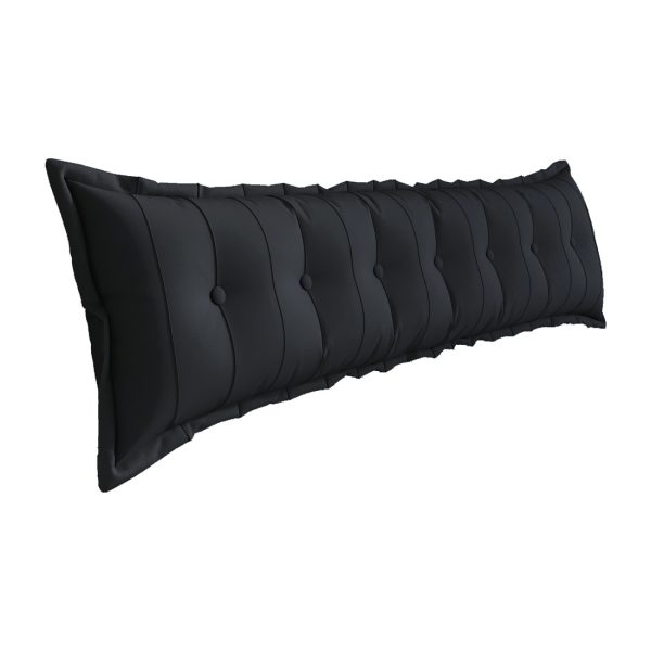 Large Headboard Reading Pillow Bolster Body Pillow Black - Image 18