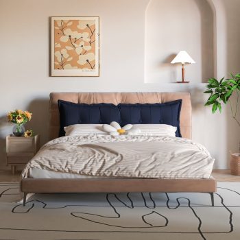 large flat body pillow blue 1476