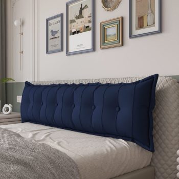 large flat body pillow blue 1477