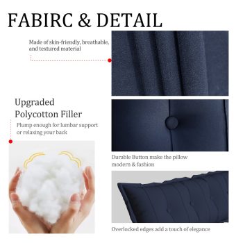 large flat body pillow blue 1480