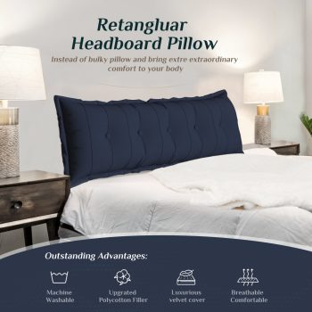 large flat body pillow blue 1482