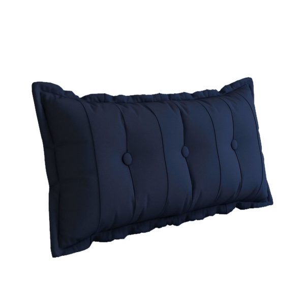 Large Headboard Reading Pillow Bolster Body Pillow Blue - Image 14