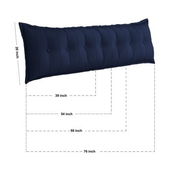 large flat body pillow blue 1487