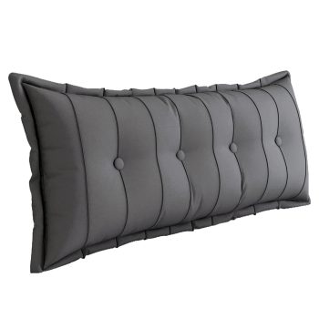 Large Headboard Reading Pillow Bolster Body Pillow Gray