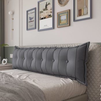 large flat body pillow gray 1499