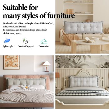 large flat body pillow white 1455