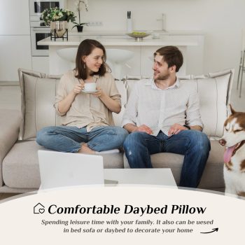 large flat body pillow white 1457