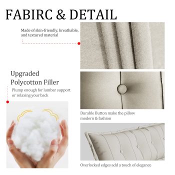 large flat body pillow white 1461