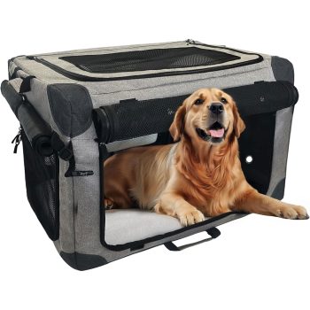 Versatile and Durable Travel Dog Crate for Medium Dogs