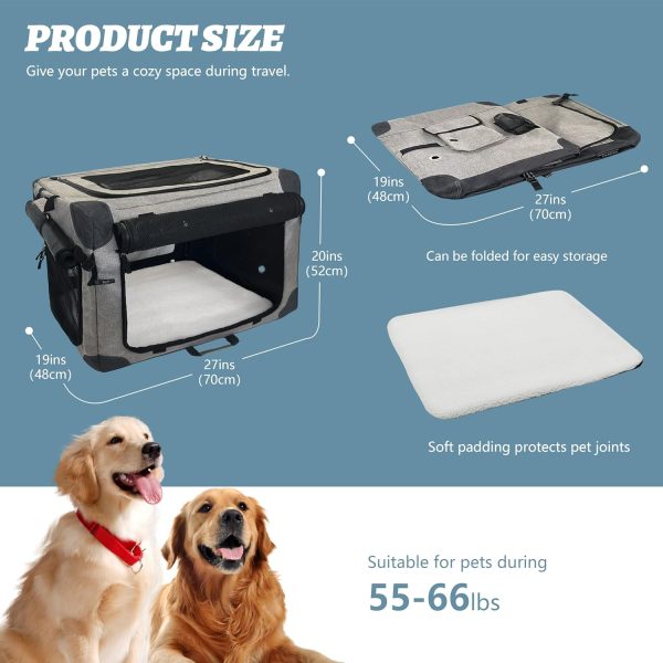 Versatile and Durable Travel Dog Crate for Medium Dogs - Image 5
