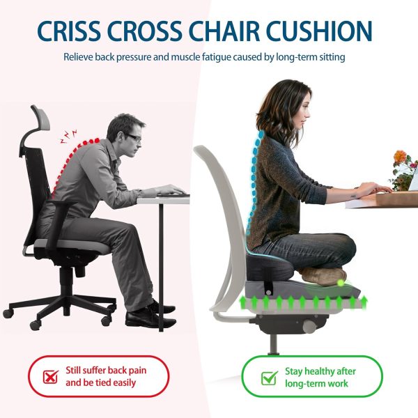 Cross Legged Meditation Chair Cushion for Yoga and Sitting - Image 5