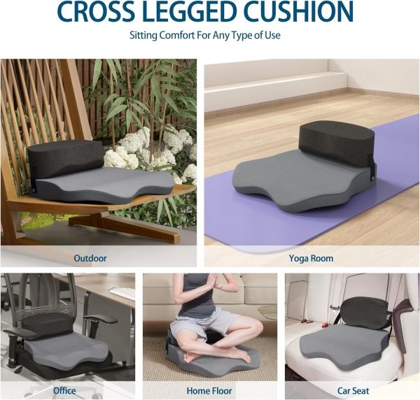 Cross Legged Meditation Chair Cushion for Yoga and Sitting - Image 7