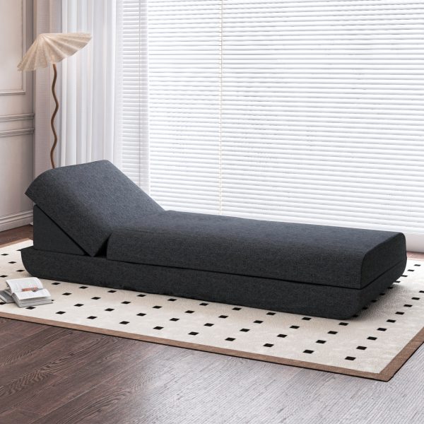 Large Folding Daybed Sofa with Adjustable Headboard - Image 14