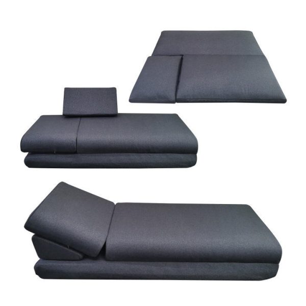 Large Folding Daybed Sofa with Adjustable Headboard - Image 16