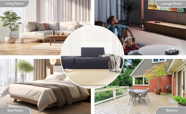 Large Folding Daybed Sofa with Adjustable Headboard - Image 12