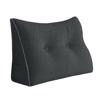 large wedge reading pillow gray 1908